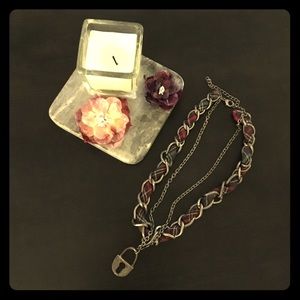 Double-Layer Chained Locket Choker