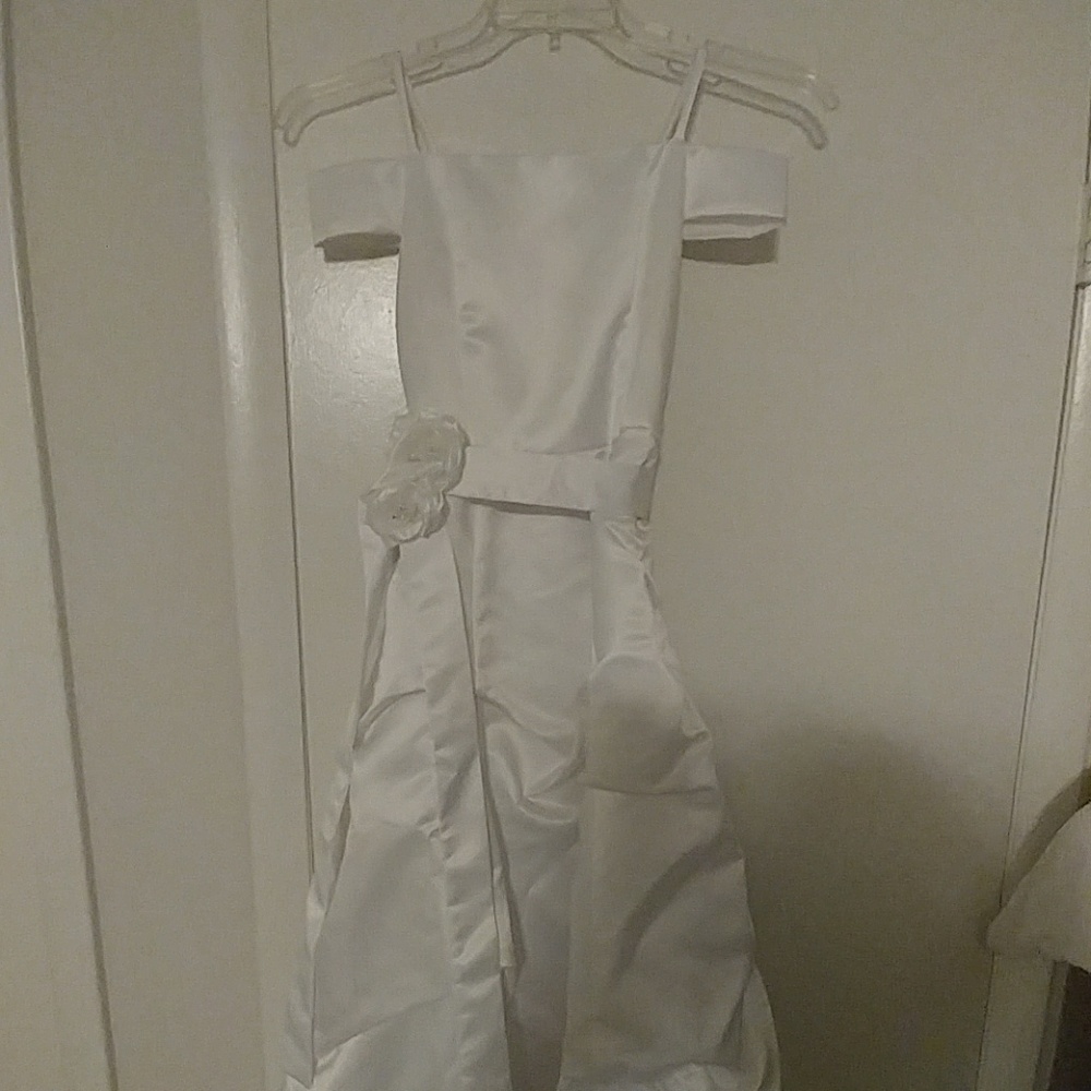 Girls white formal dress