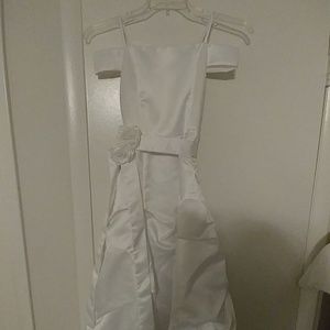 Girls white formal dress