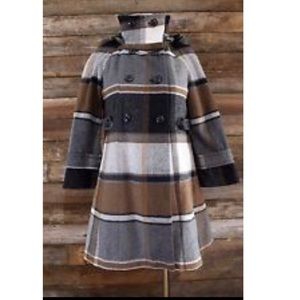 Zara plaid peacoat