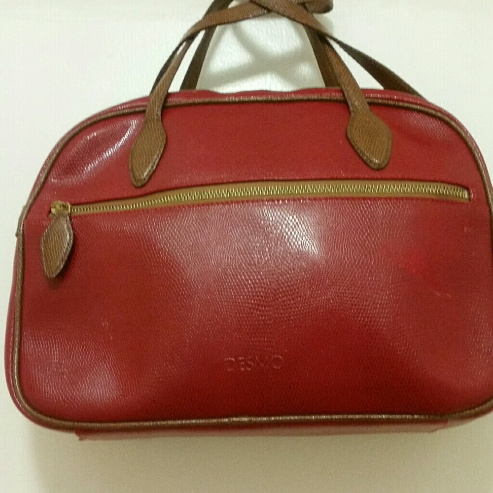 Desmo Red Leather vintage purse very rare 8/10