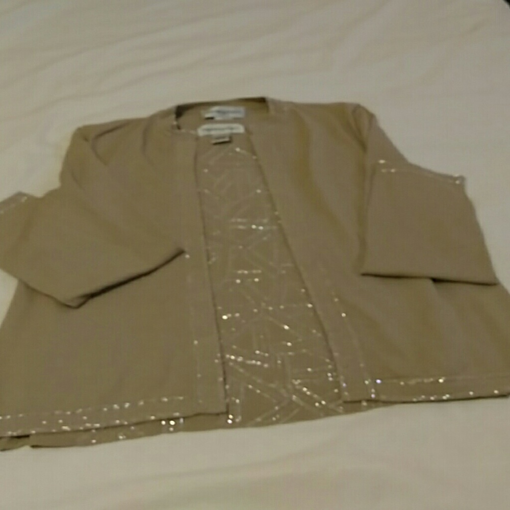 Bloomingdale's Beaded Sweater Set, Size L