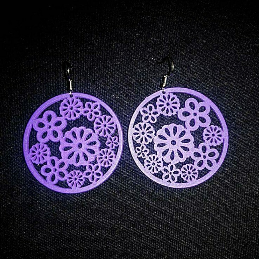 Purple Earrings
