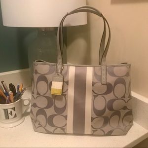 Authentic Coach Grey Tote