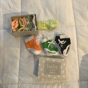 9 pairs of NWOT socks. 6-12 Months. Trumpette