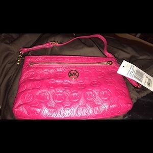 Michael Kors Magenta wristlet