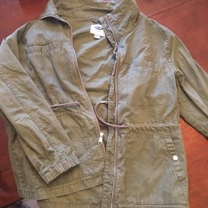 Old navy army green coat large