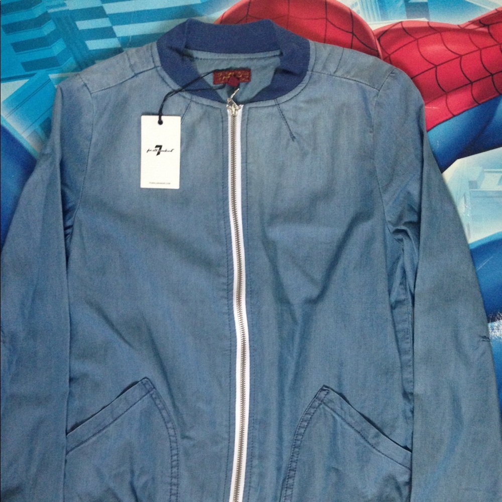 7 For All Mankind Cambray Bomber Jacket