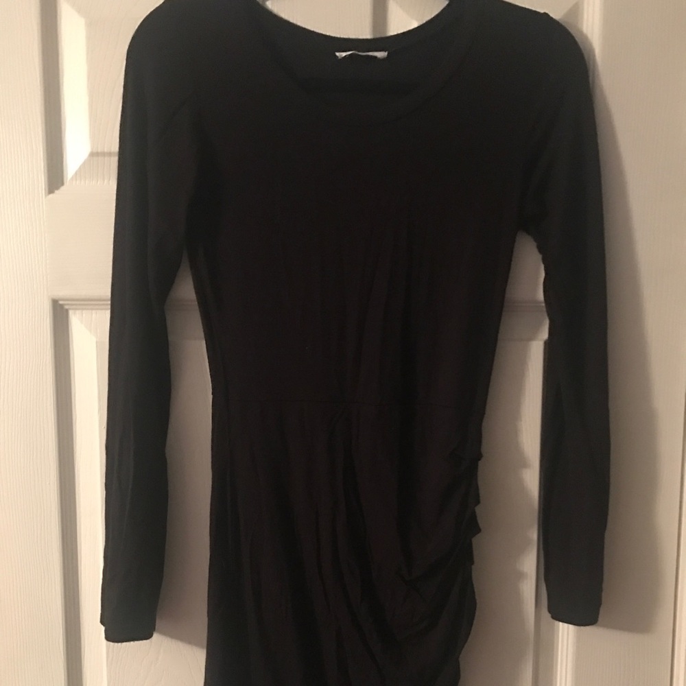 Long sleeve black dress