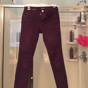 Ann Taylor Loft  modern skinny jeans 2p