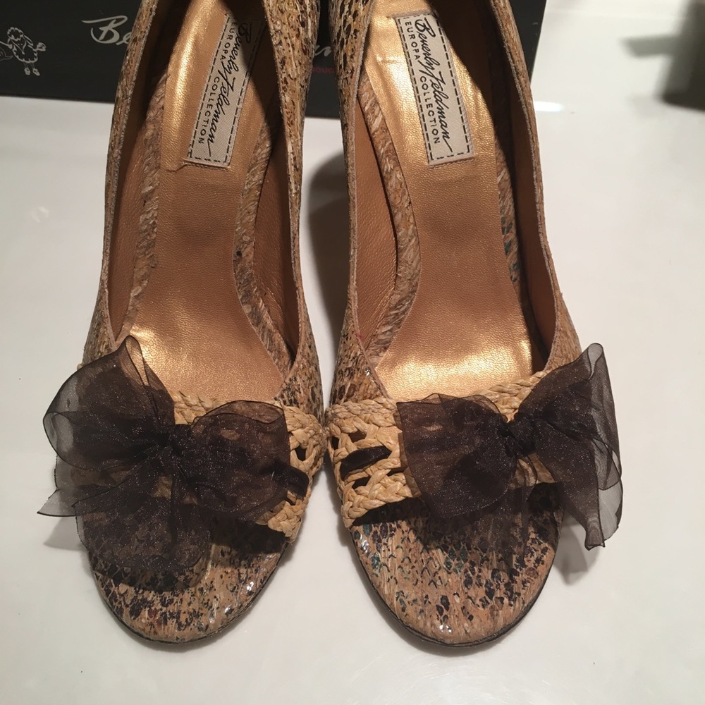 Beautiful cork and wood heels