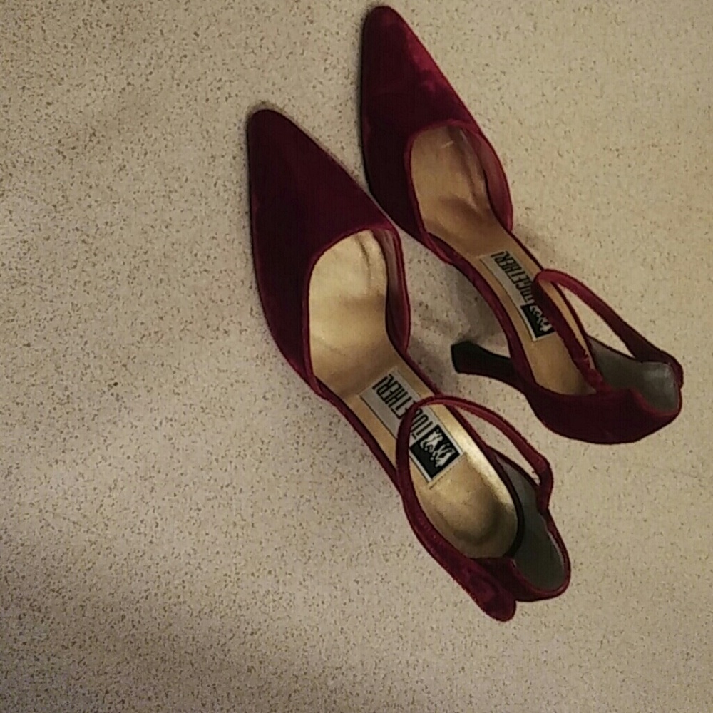 Velvet heels