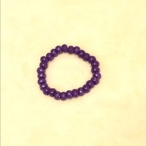 Beautiful Dark Purple Beaded Bracelet