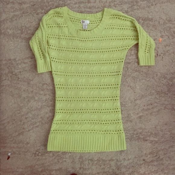 SO Sweaters - Lime sweater