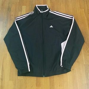 Adidas Black and Pink Jacket