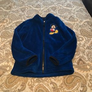 Royal blue fleece Mickey jacket