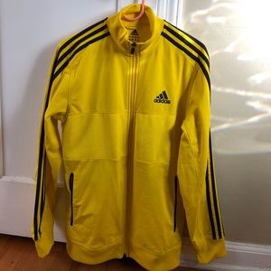 Men’s medium adidas yellow and black track jacket