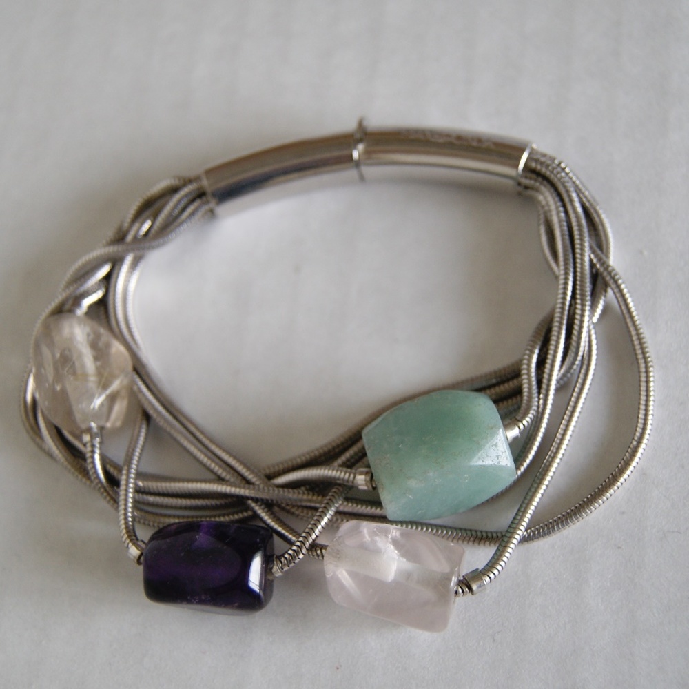 Pianegonda Multi Strand Quartz Station Bracelet