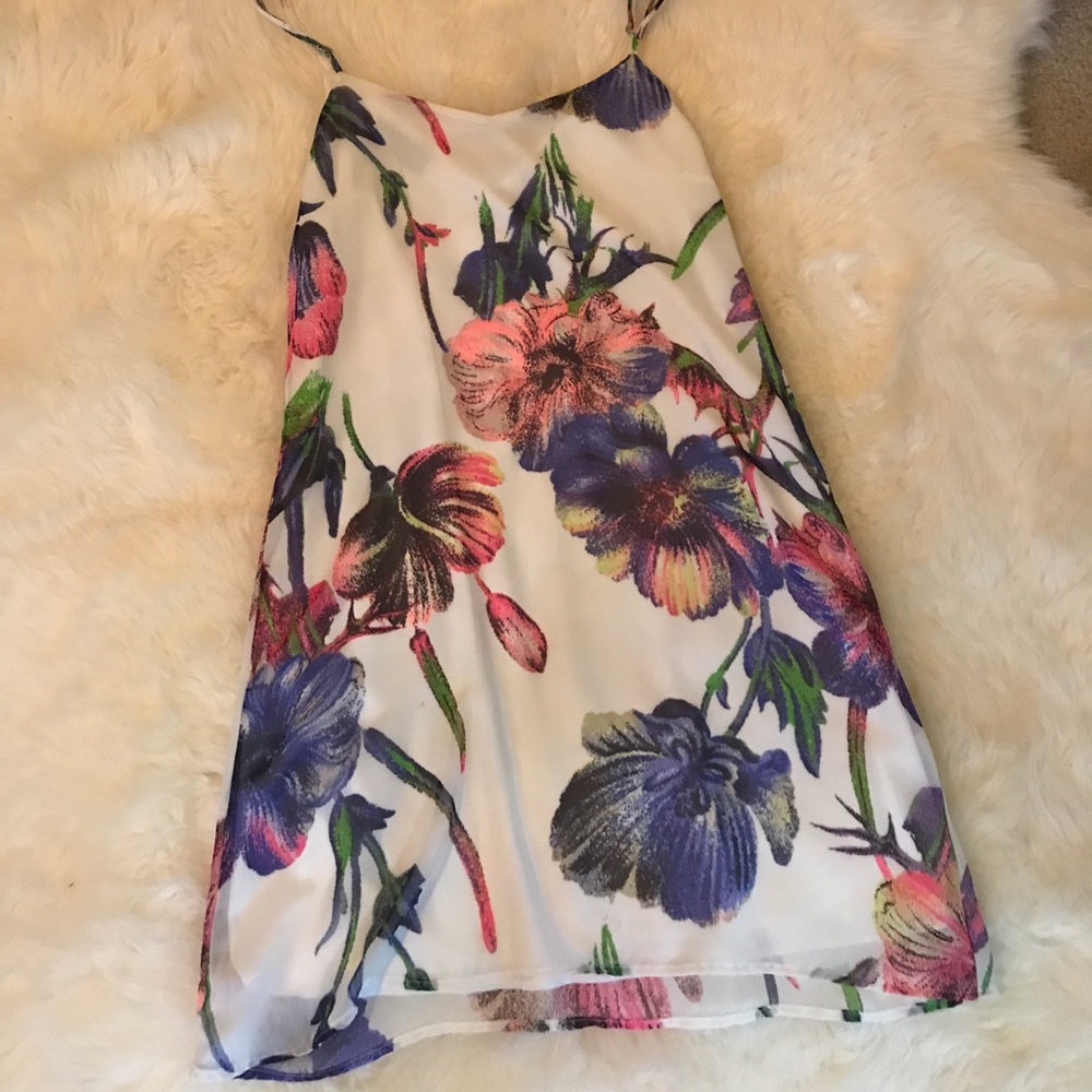 Printed slip dress