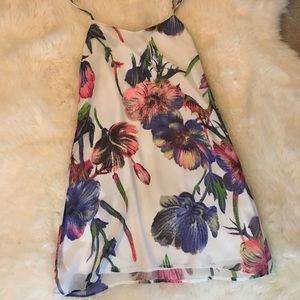 Printed slip dress