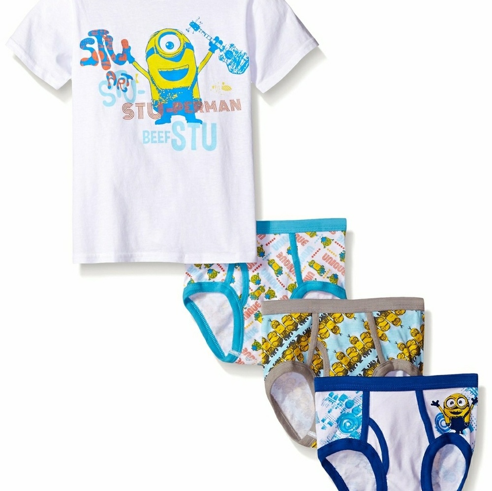 Boys minions 4 piece underwear set,bundle & save