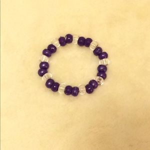 Beautiful Dark Purple Beaded Bracelet