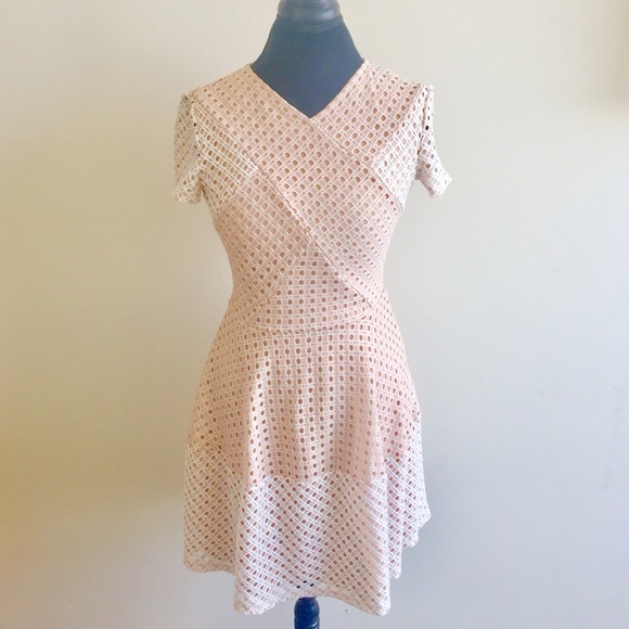BCBGMaxAzria Dresses & Skirts - BCBG MaxAzria Eyelet Dress • Like new