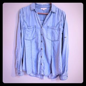 **FINAL SALE** Light Blue Chambray Button Down