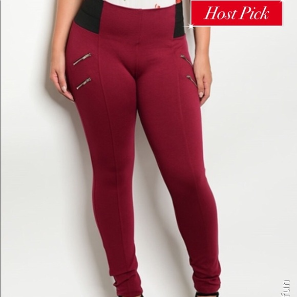 Plus Size Zipper Leggings 🏆3x HP🏆 - Picture 3 of 7