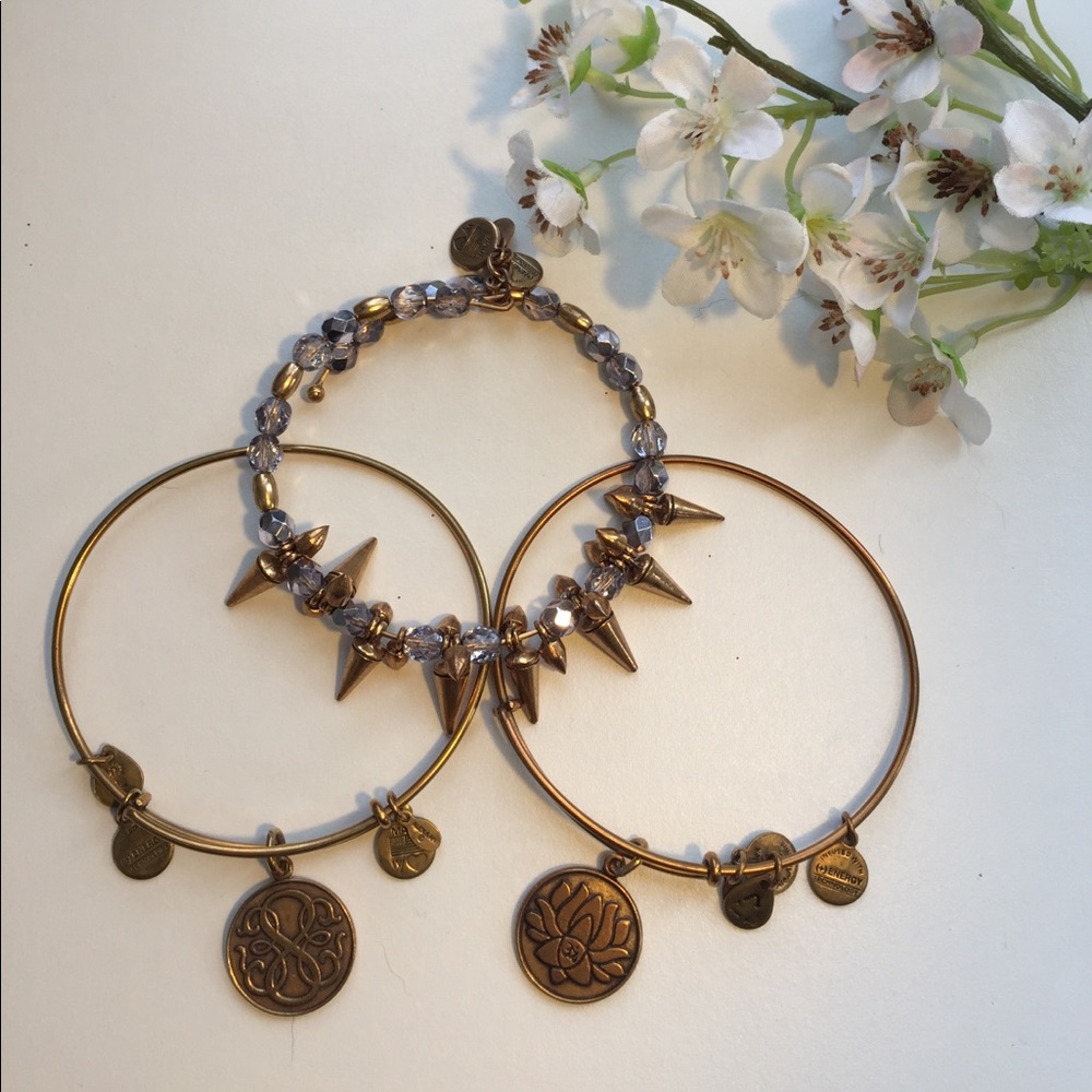 Alex and Ani Trio Bracelets