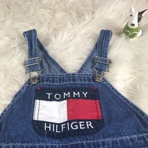 Vintage Tommy Hilfiger overalls size 4T big flag