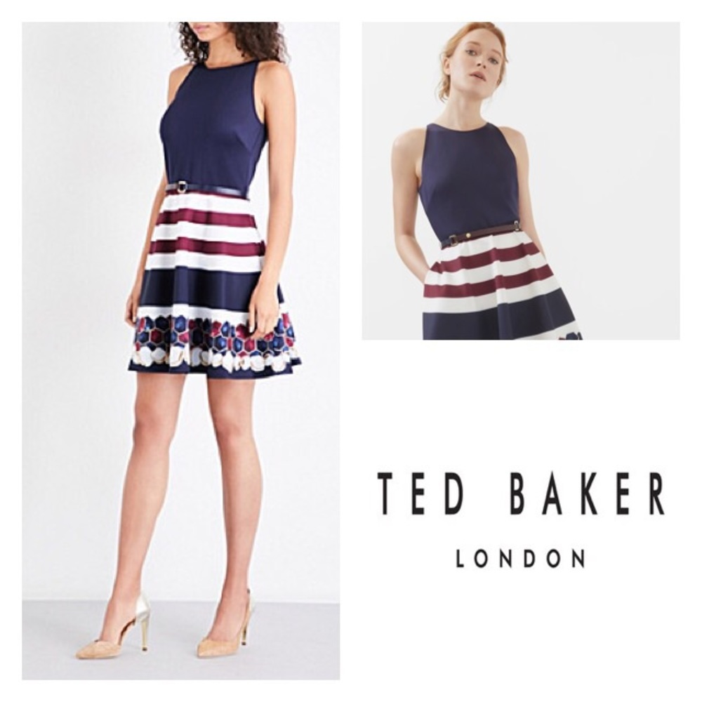 New w/ Tags Annalie Rowing Stripe A-Line Dress