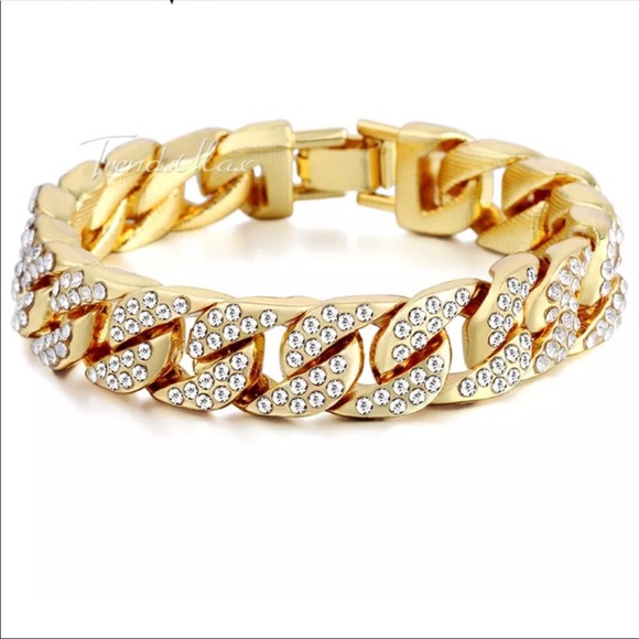 Other - ⬇️ new unisex men women's gold filled bracelet