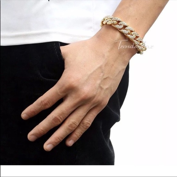 ⬇️ new unisex men women's gold filled bracelet - Picture 2 of 8