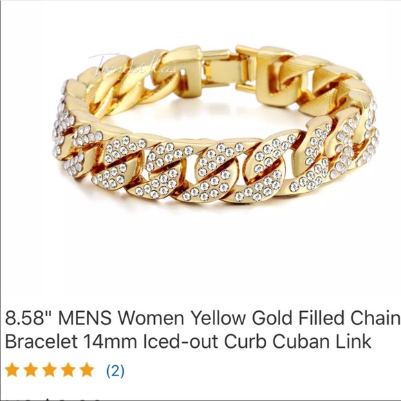 ⬇️ new unisex men women's gold filled bracelet - Picture 4 of 8