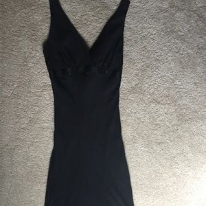 BCBG Max Azria Black Evening Gown w/ Satin Detail