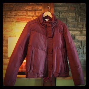 Helmut Lang burgundy winter coat. A rare find!