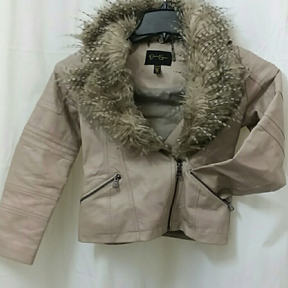Jessica Simpson moto jacket