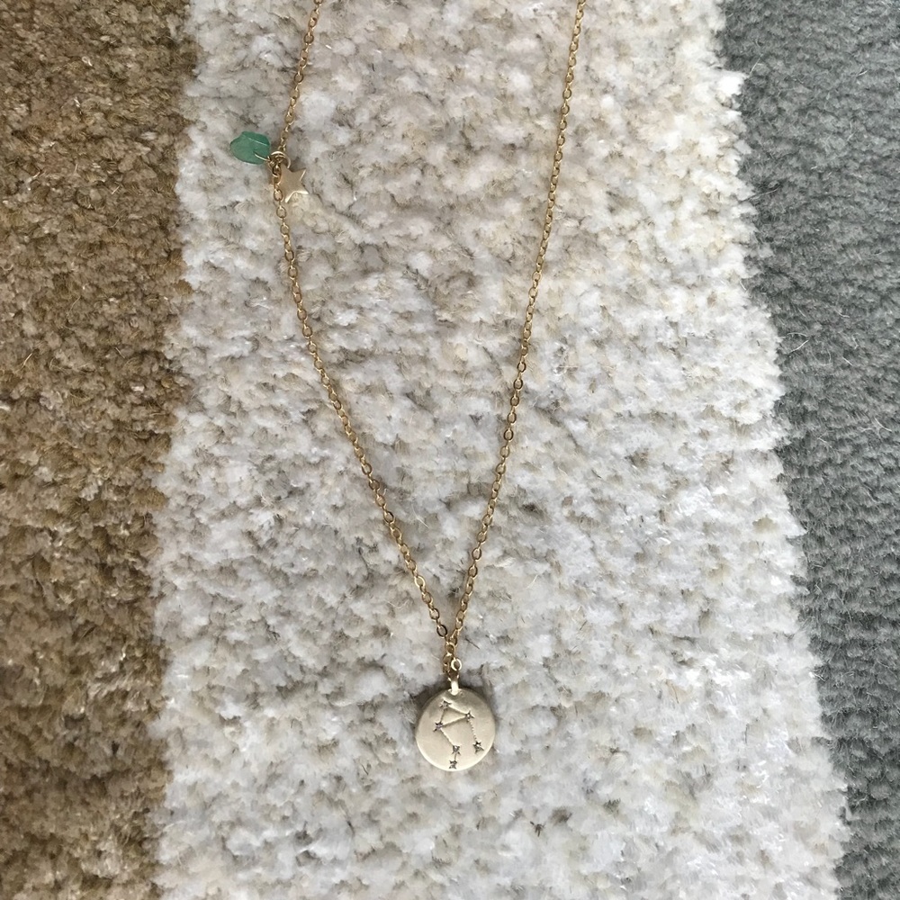 Libra astrology sign necklace