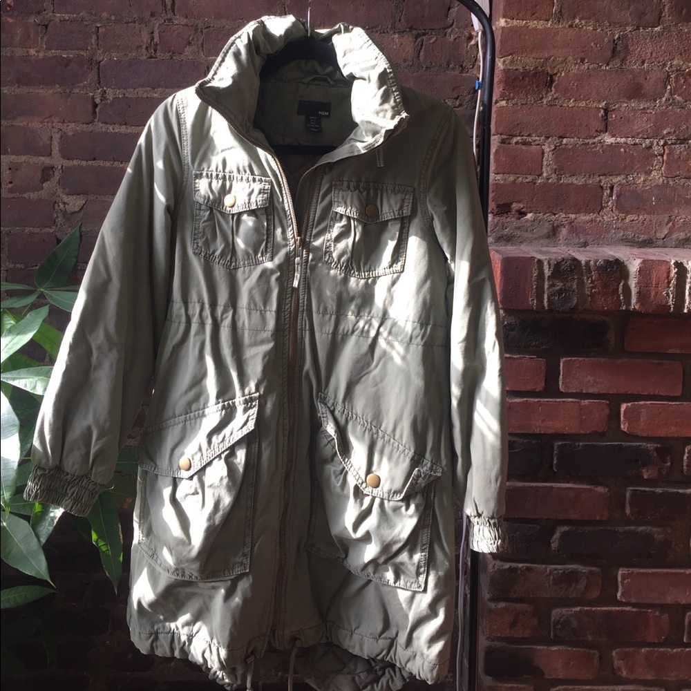 H&M military green jacket.