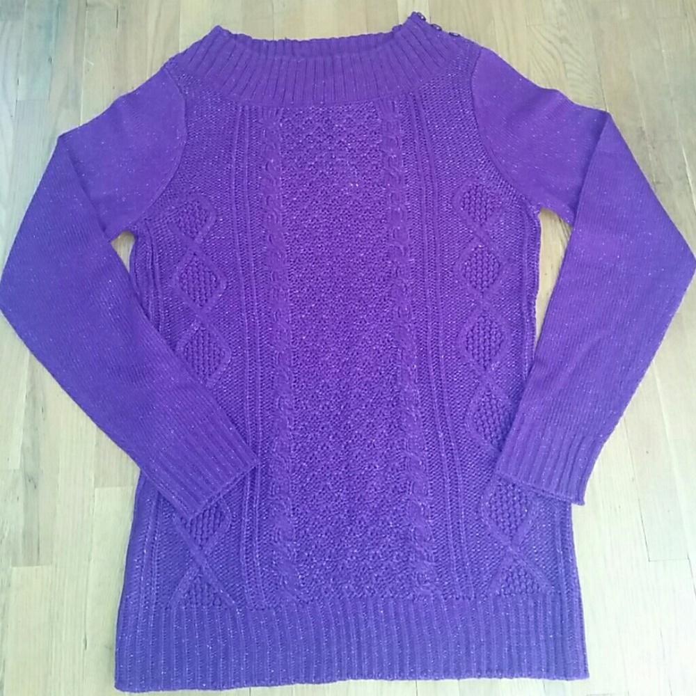 NWT PURPLE SWEATER NEW YORK & COMPANY