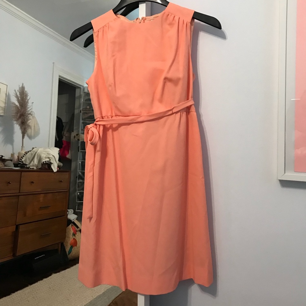 Vintage Peach - Madmen style dress.
