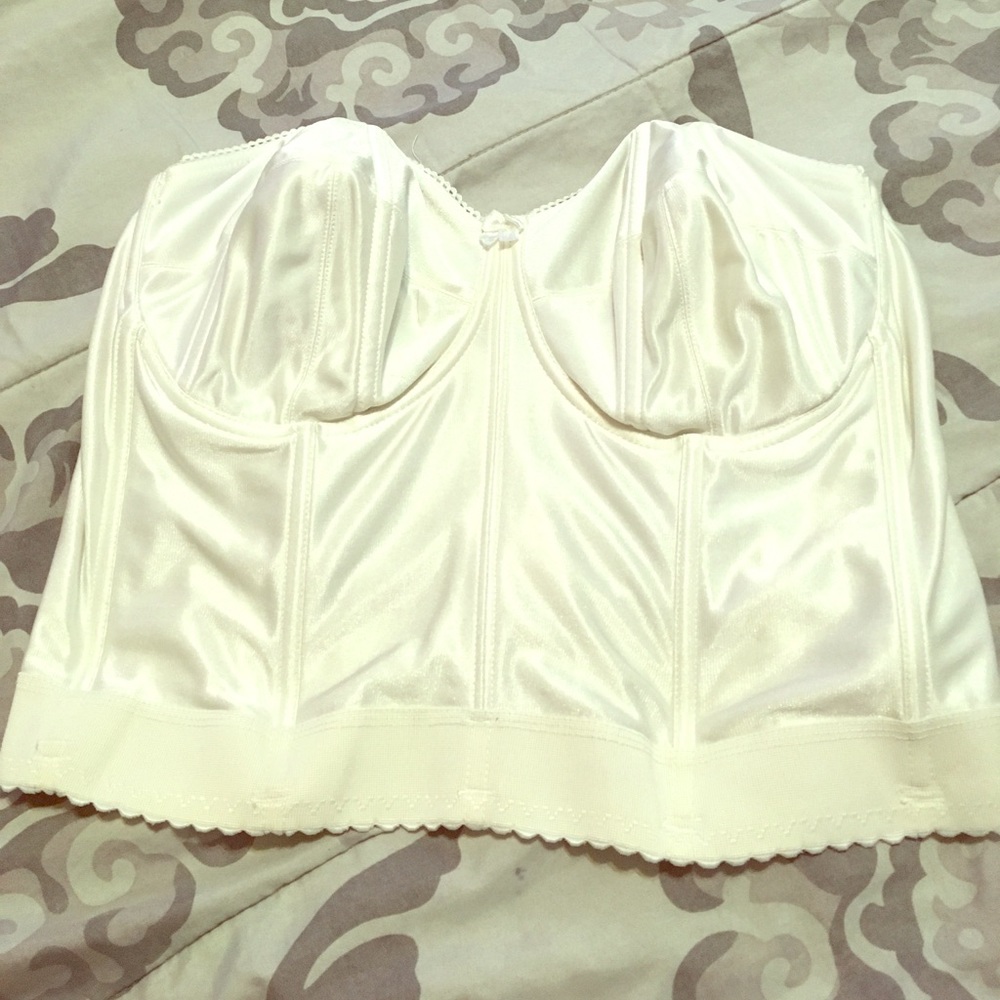 Davids bridal bustier. 40 DD