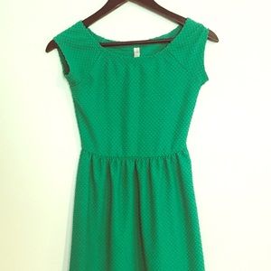 Kelly Green cap sleeve dress