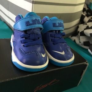 Blue Nike Lebron James shoes