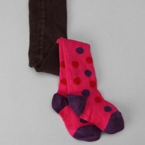 Baby Girl Organic Cotton Footed Tights - Polka Dot
