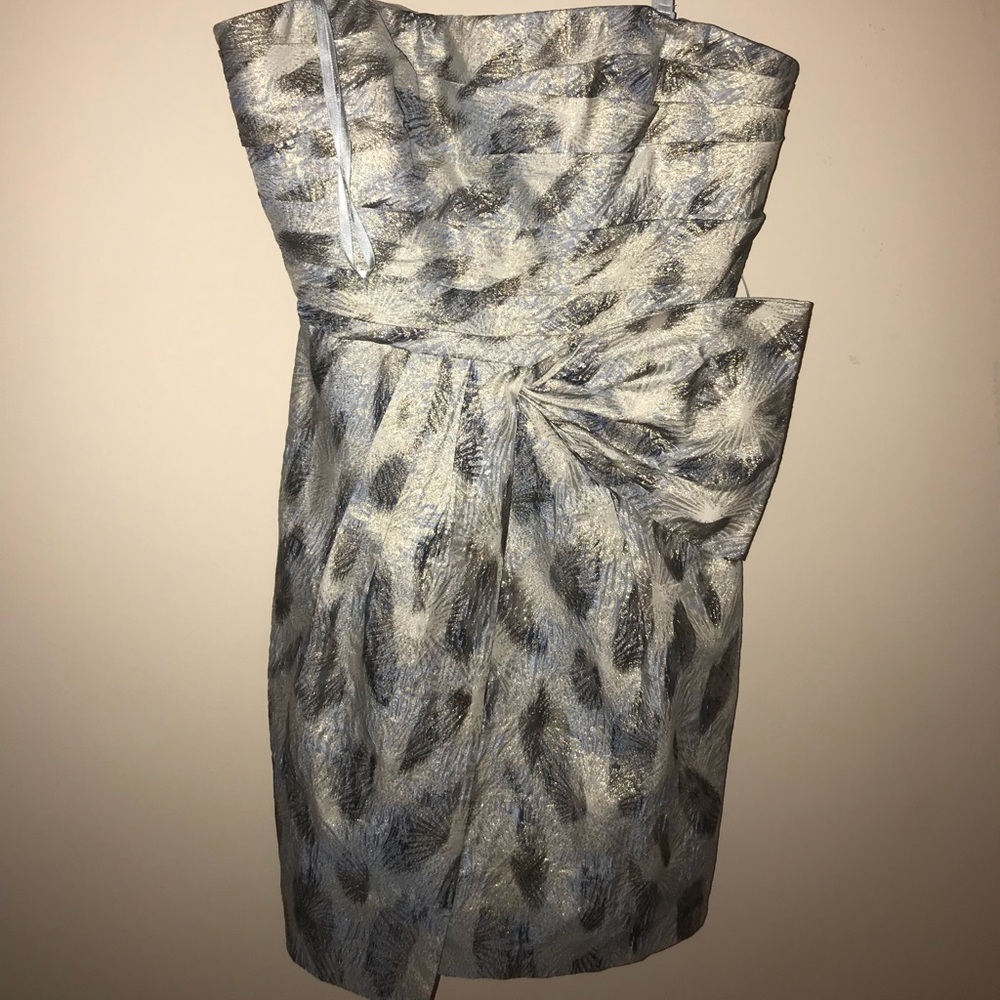 Mini blue silver dress