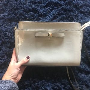 Gray Kate Spade purse