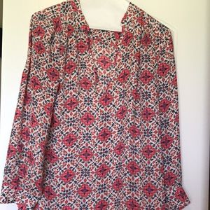 JCrew silk ‘popover’ blouse