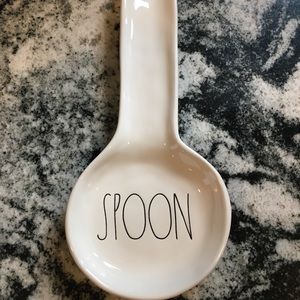 Brand new Rae Dunn "SPOON" rest - packed with care